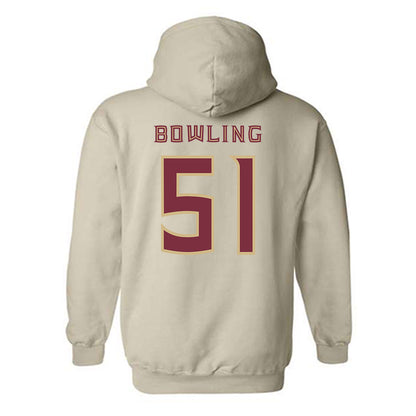 FSU - NCAA Football : Paul Bowling - Replica Shersey Hooded Sweatshirt-1