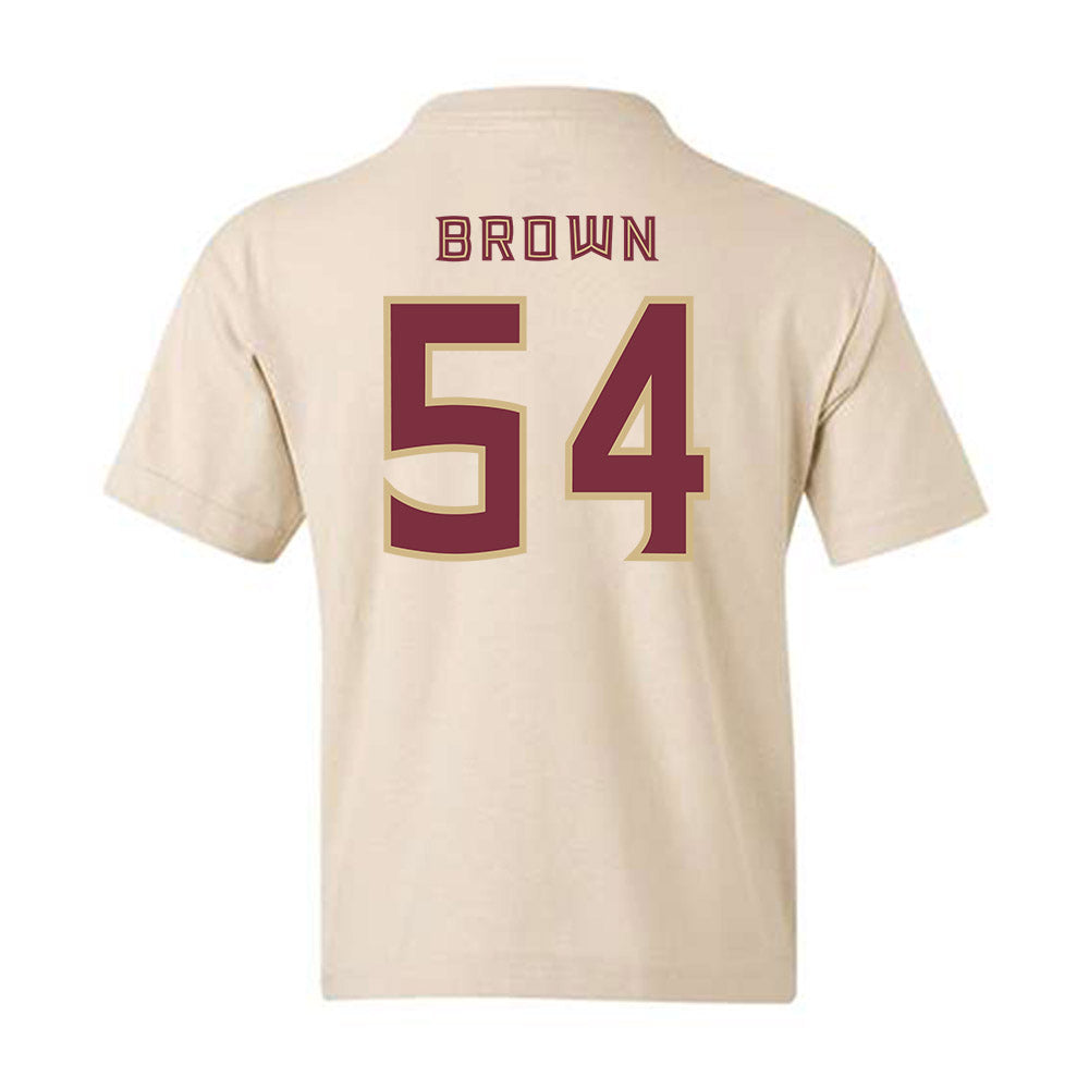 FSU - NCAA Football : Chastan Brown - Replica Shersey Youth T-Shirt-1