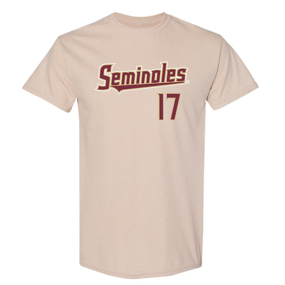 FSU - NCAA Women's Lacrosse : Hadley Booth - Replica Shersey T-Shirt-0