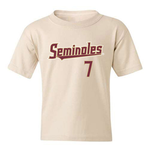 FSU - NCAA Men's Basketball : Chauncey Wiggins - Replica Shersey Youth T-Shirt-0