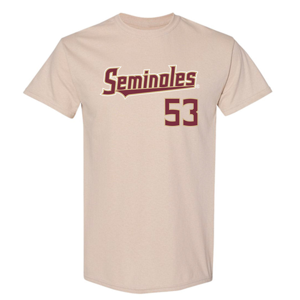 FSU - NCAA Baseball : Cam Odom - Replica Shersey T-Shirt-0