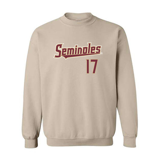 FSU - NCAA Women's Lacrosse : Hadley Booth - Replica Shersey Crewneck Sweatshirt-0