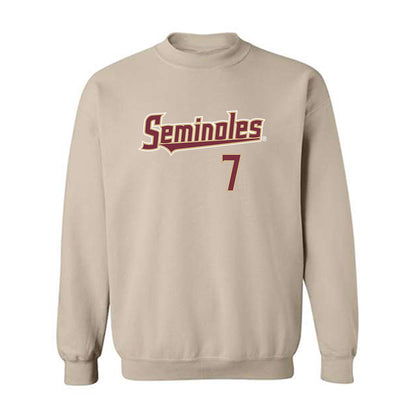 FSU - NCAA Football : Ashlynd Barker - Replica Shersey Crewneck Sweatshirt-0