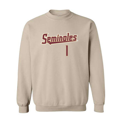 FSU - NCAA Baseball : Chase Williams - Replica Shersey Crewneck Sweatshirt-0