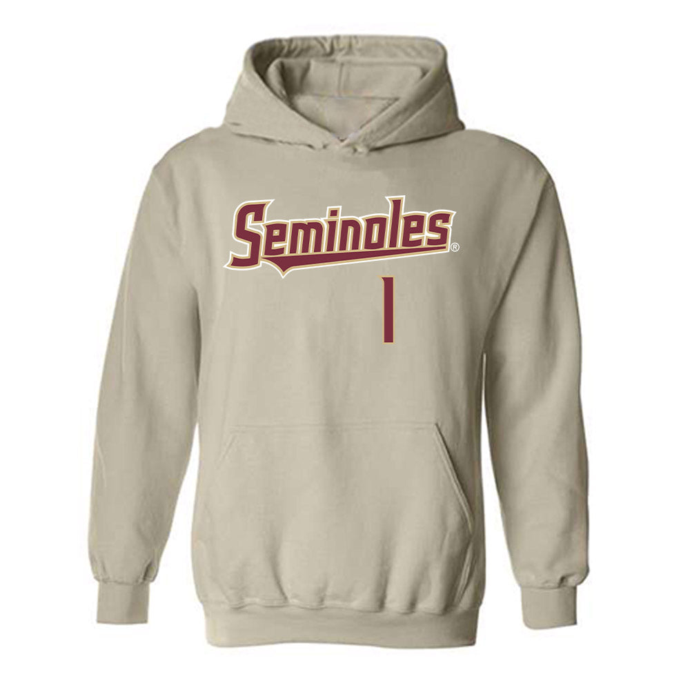 FSU - NCAA Women's Lacrosse : Sienna Cassella - Replica Shersey Hooded Sweatshirt-0