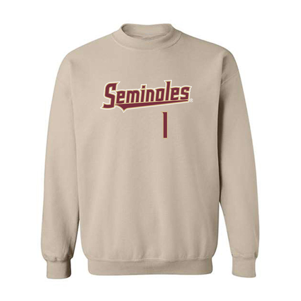 FSU - NCAA Women's Soccer : Adelyn Todd - Replica Shersey Crewneck Sweatshirt-0
