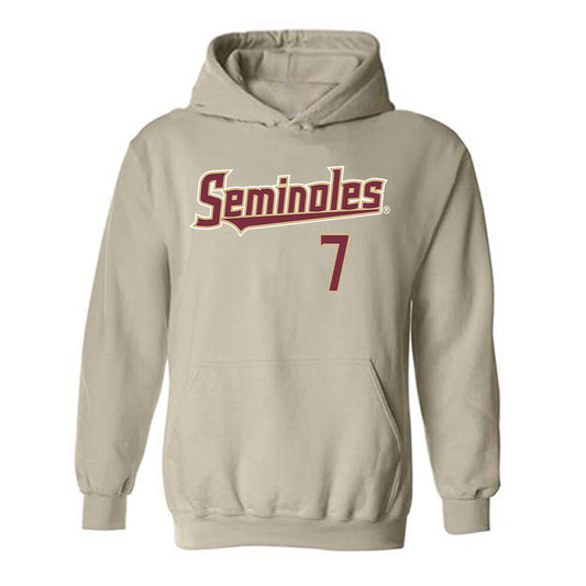FSU - NCAA Women's Soccer : Nyanya Touray - Replica Shersey Hooded Sweatshirt-0