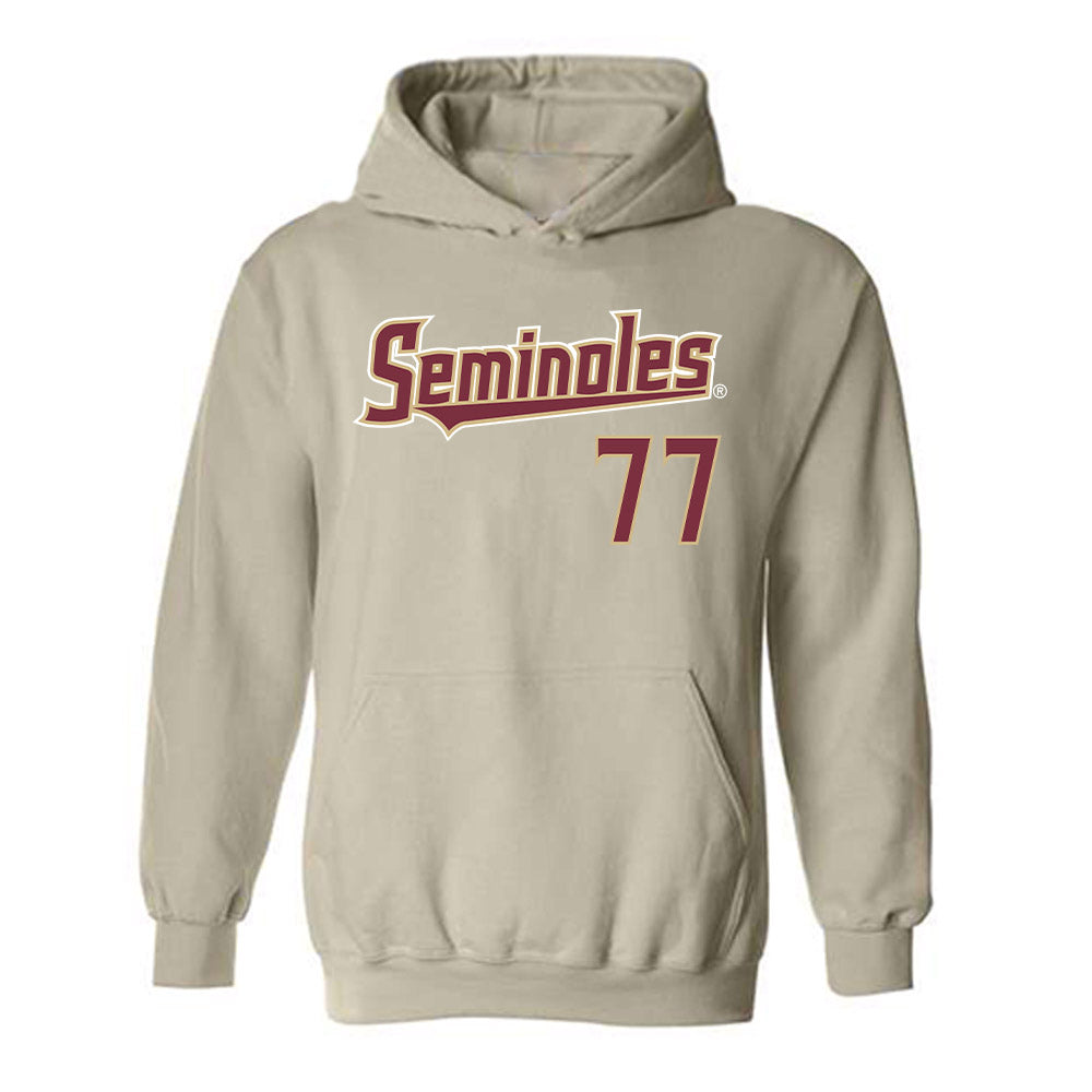 FSU - NCAA Softball : Anna Hinde - Replica Shersey Hooded Sweatshirt-0