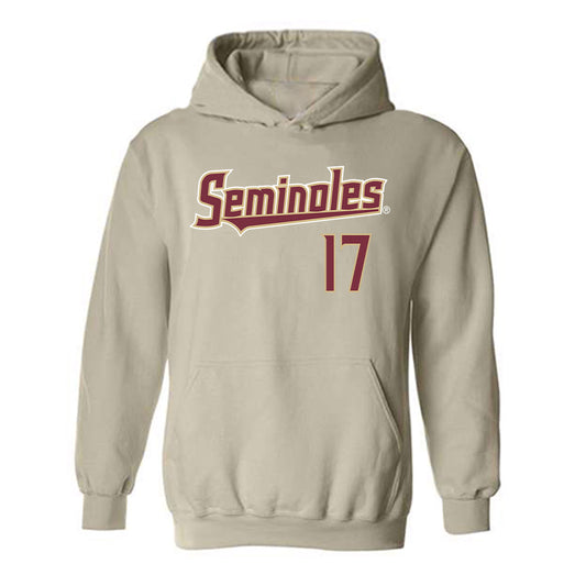 FSU - NCAA Baseball : Charlie Buckles - Replica Shersey Hooded Sweatshirt-0