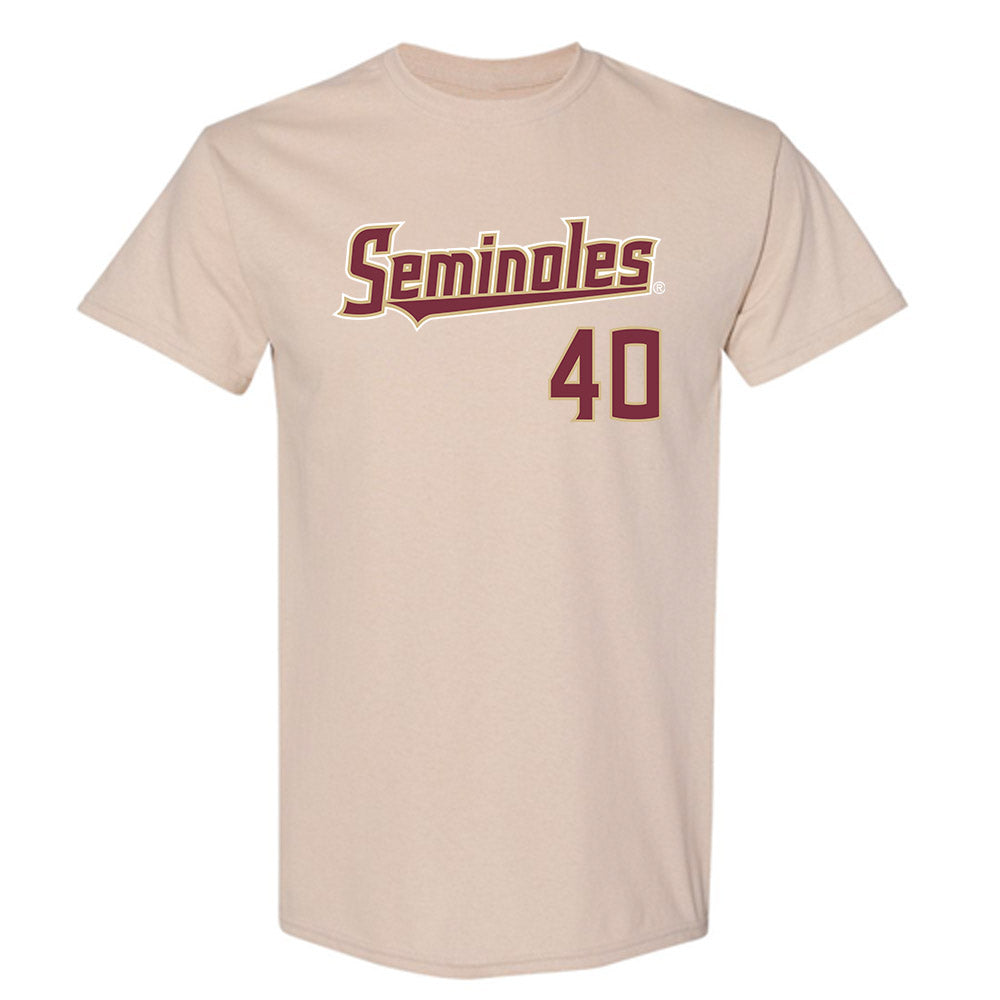 FSU - NCAA Baseball : Brodie Purcell - Replica Shersey T-Shirt-0