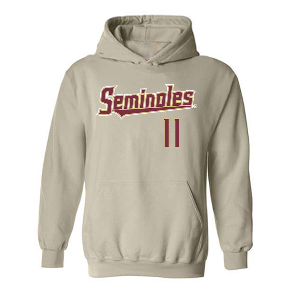FSU - NCAA Women's Lacrosse : Danica King - Replica Shersey Hooded Sweatshirt-0