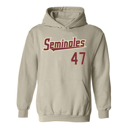 FSU - NCAA Baseball : Rhett Vaughn - Replica Shersey Hooded Sweatshirt