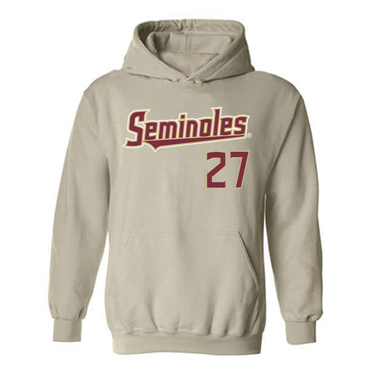 FSU - NCAA Football : Jordan Crutchfield - Replica Shersey Hooded Sweatshirt-0