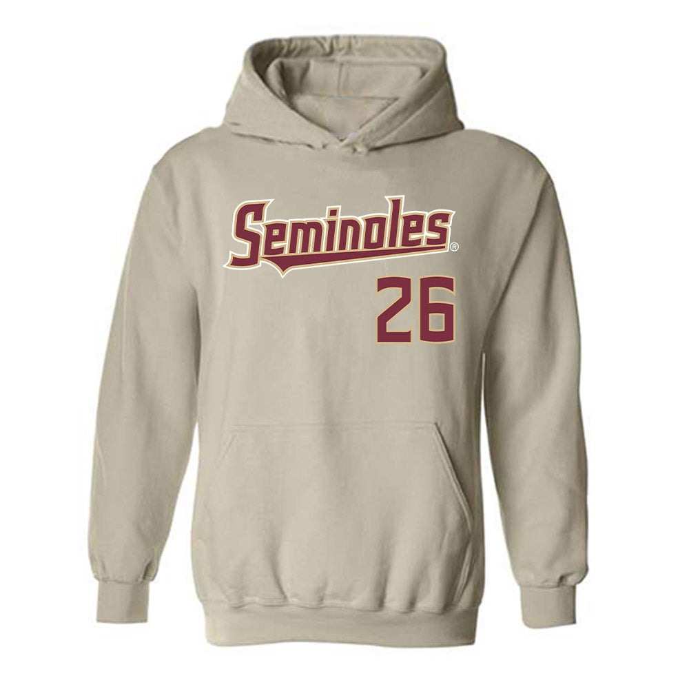 FSU - NCAA Women's Lacrosse : Brynn Perkins - Replica Shersey Hooded Sweatshirt-0