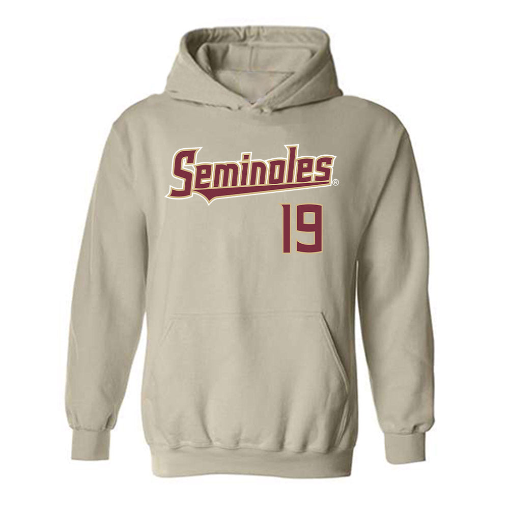FSU - NCAA Baseball : John Abraham - Replica Shersey Hooded Sweatshirt-0