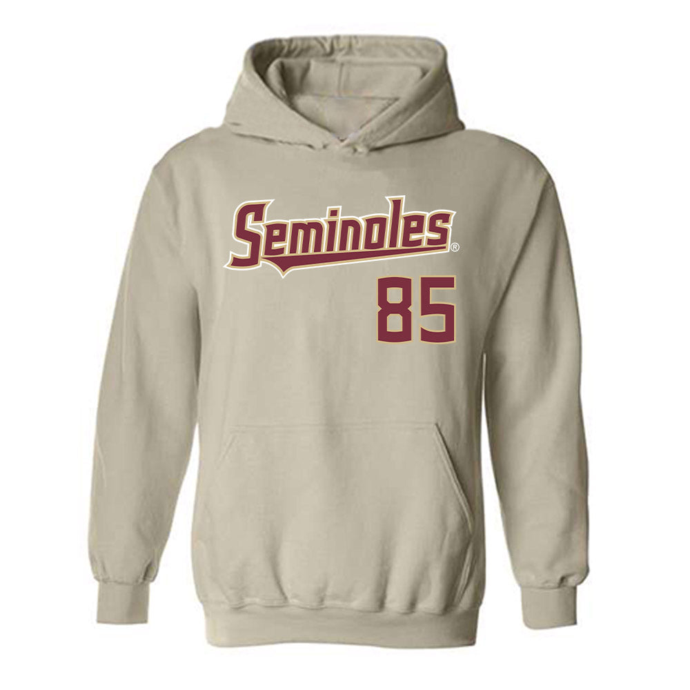 FSU - NCAA Football : Andrew Hardwick - Replica Shersey Hooded Sweatshirt-0