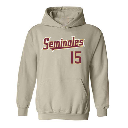 FSU - NCAA Men's Basketball : Jalen Crawford - Replica Shersey Hooded Sweatshirt-0