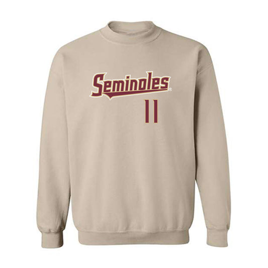 FSU - NCAA Men's Basketball : Marcis Ponder - Replica Shersey Crewneck Sweatshirt-0