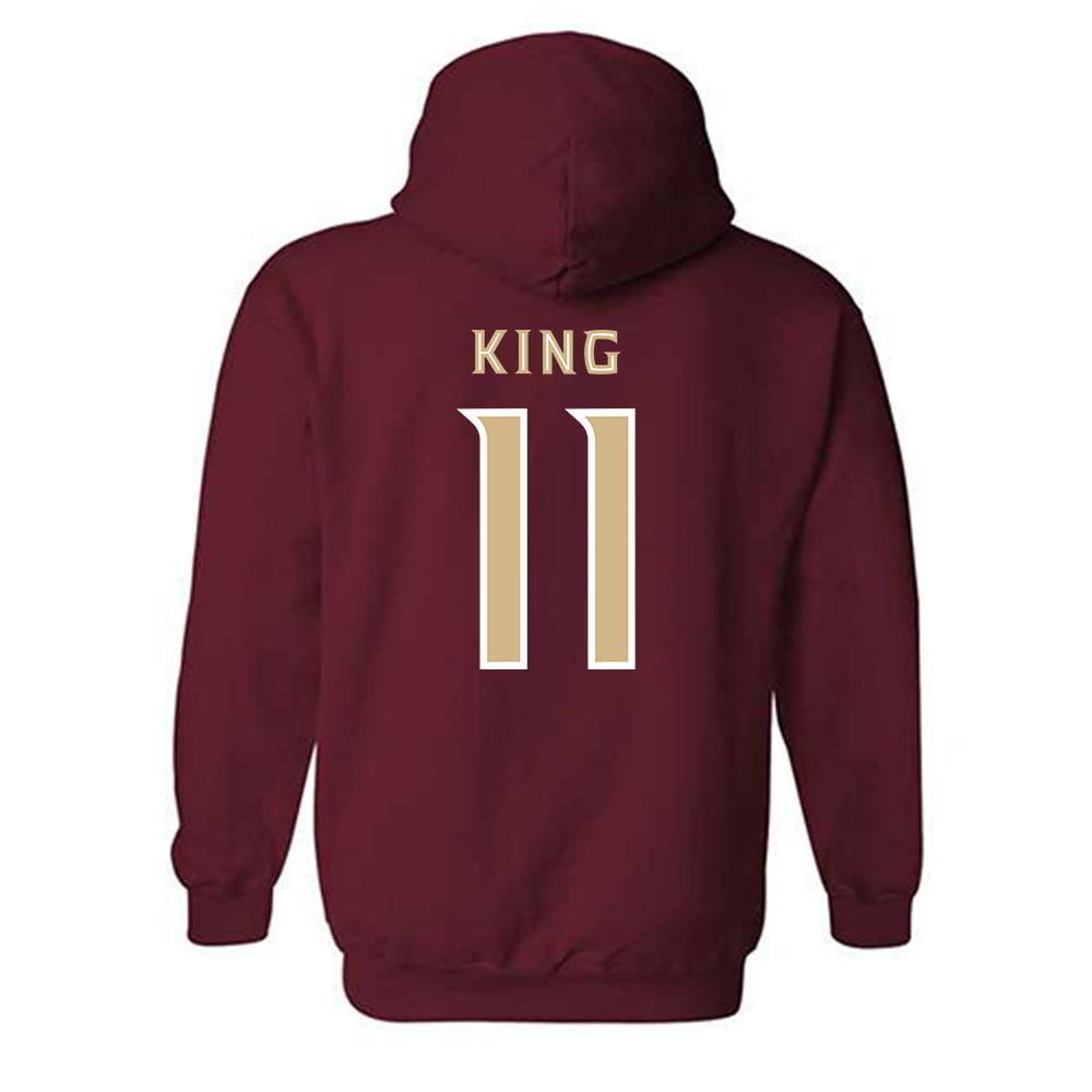 FSU - NCAA Women's Lacrosse : Danica King - Replica Shersey Hooded Sweatshirt-1