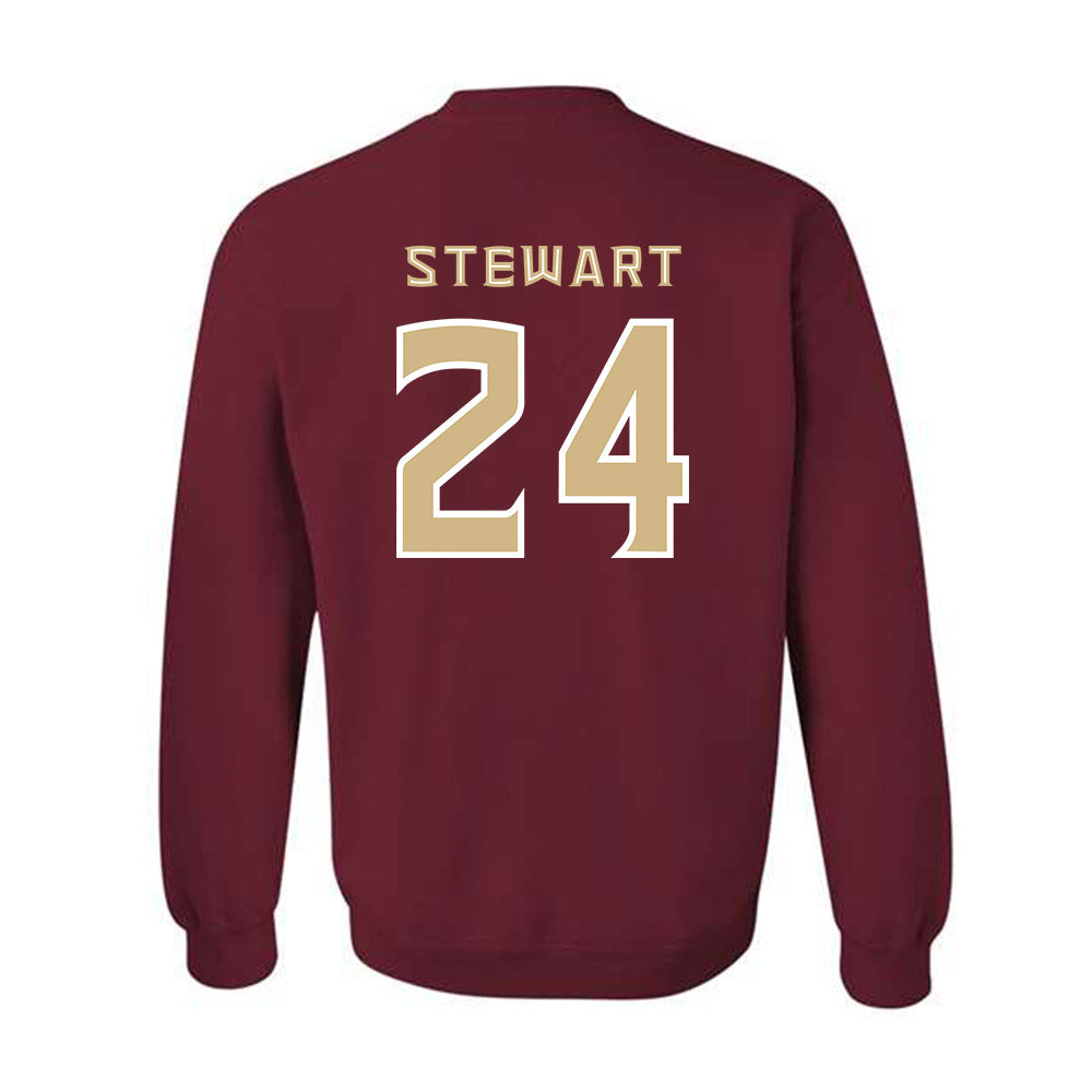 FSU - NCAA Women's Basketball : Morgan Stewart - Replica Shersey Crewneck Sweatshirt-1