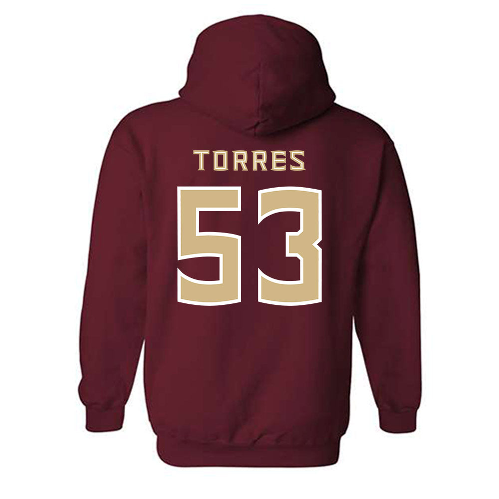 FSU - NCAA Football : Brandon Torres - Replica Shersey Hooded Sweatshirt-1