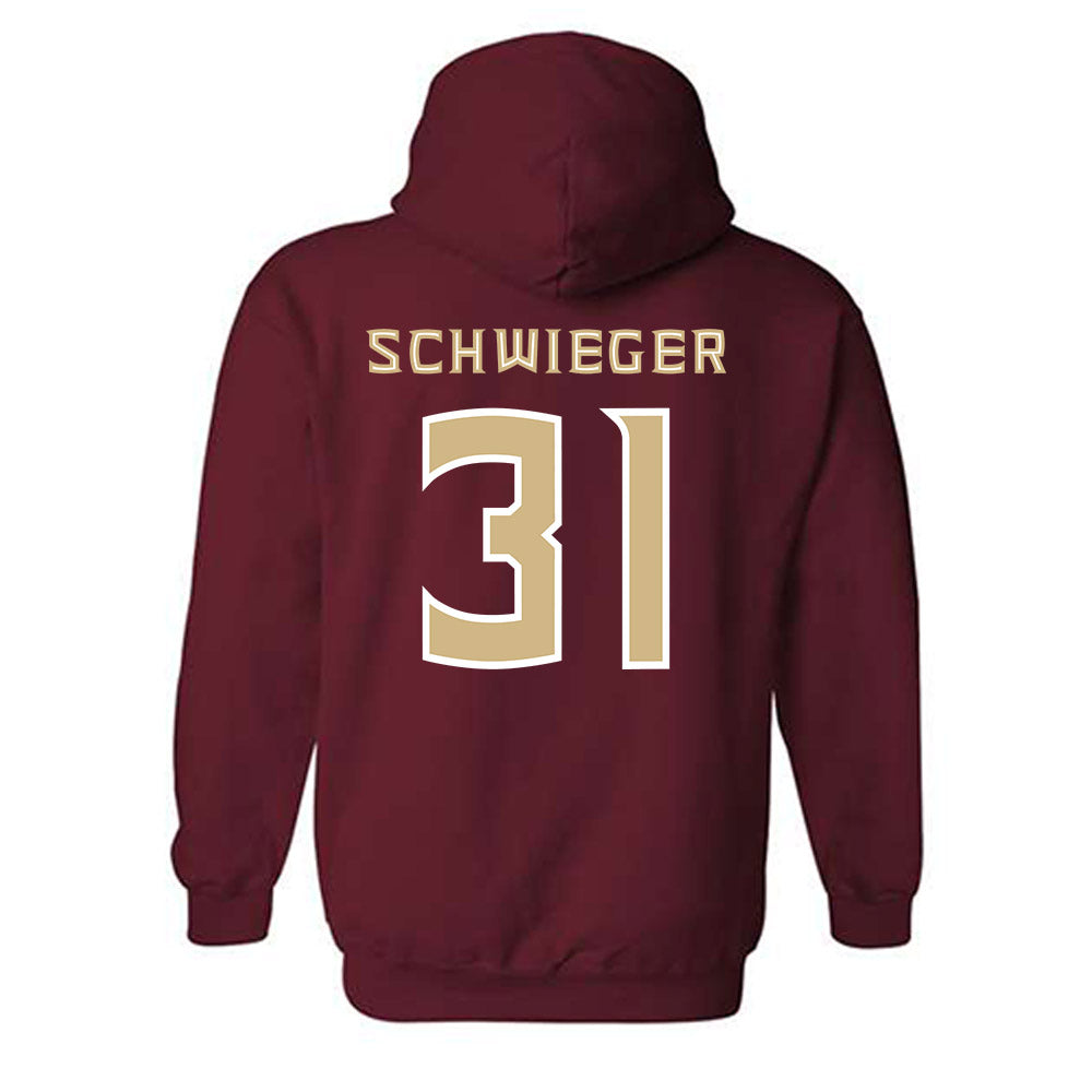 FSU - NCAA Men's Basketball : Cooper Schwieger - Replica Shersey Hooded Sweatshirt-1
