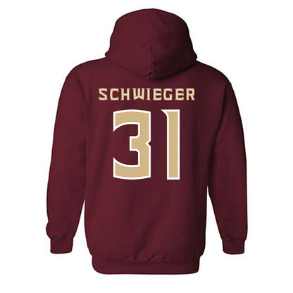 FSU - NCAA Men's Basketball : Cooper Schwieger - Replica Shersey Hooded Sweatshirt-1