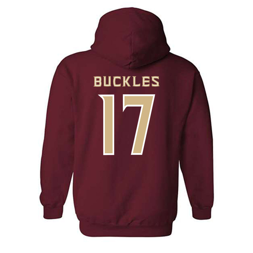FSU - NCAA Baseball : Charlie Buckles - Replica Shersey Hooded Sweatshirt-1