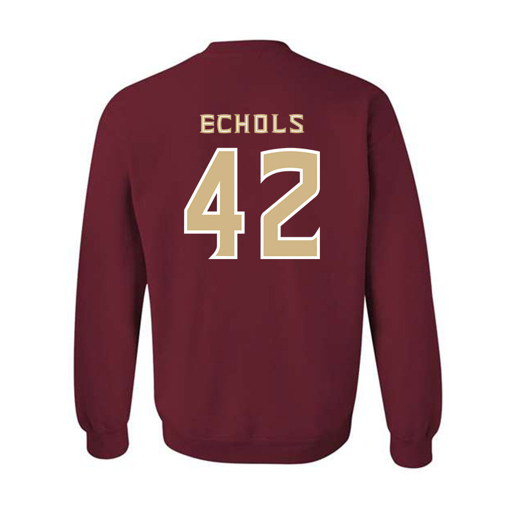 FSU - NCAA Baseball : Jake Echols - Replica Shersey Crewneck Sweatshirt-1
