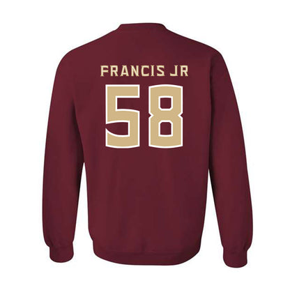FSU - NCAA Football : Luke Francis Jr. - Replica Shersey Crewneck Sweatshirt-1