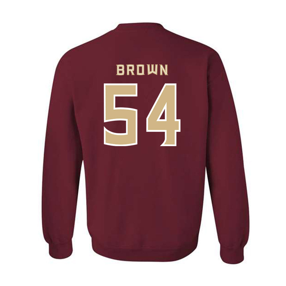 FSU - NCAA Football : Chastan Brown - Replica Shersey Crewneck Sweatshirt-1
