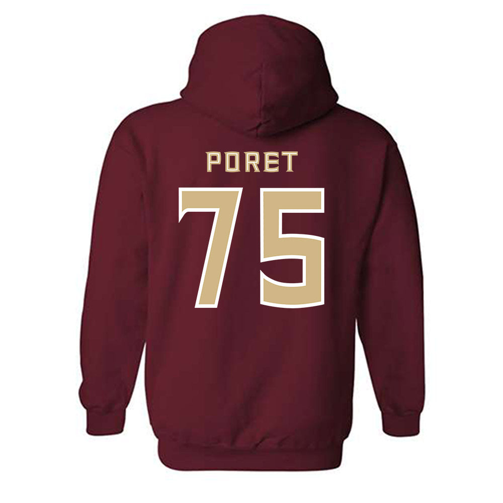 FSU - NCAA Football : Sean Poret - Replica Shersey Hooded Sweatshirt-1