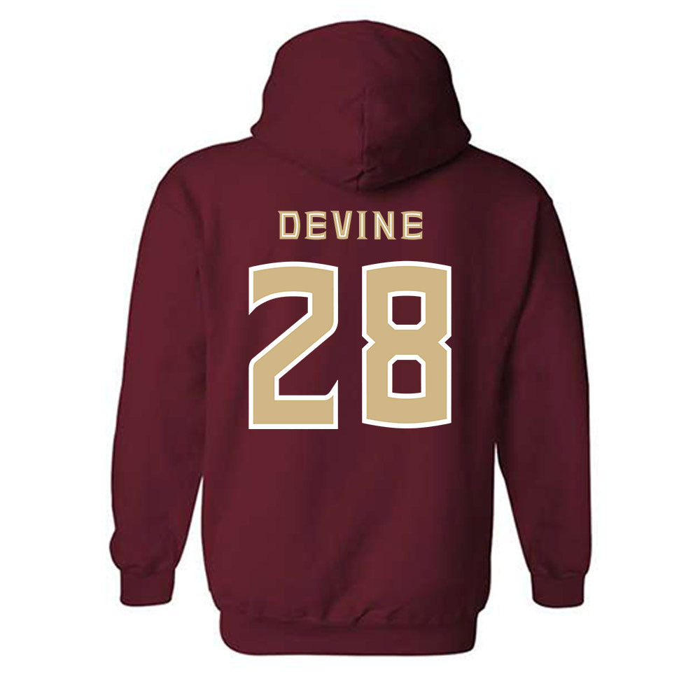 FSU - NCAA Women's Lacrosse : Annie Devine - Replica Shersey Hooded Sweatshirt-1
