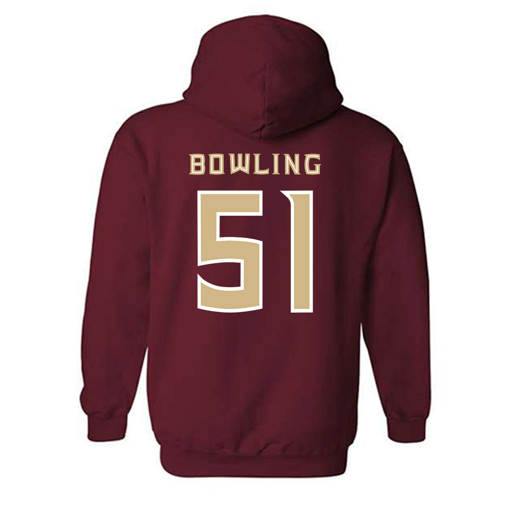 FSU - NCAA Football : Paul Bowling - Replica Shersey Hooded Sweatshirt-1