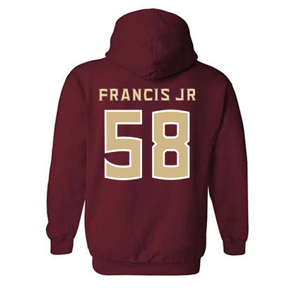 FSU - NCAA Football : Luke Francis Jr. - Replica Shersey Hooded Sweatshirt-1
