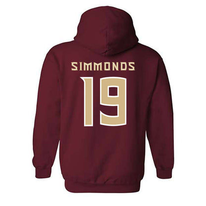FSU - NCAA Women's Soccer : Kameron Simmonds - Replica Shersey Hooded Sweatshirt-1