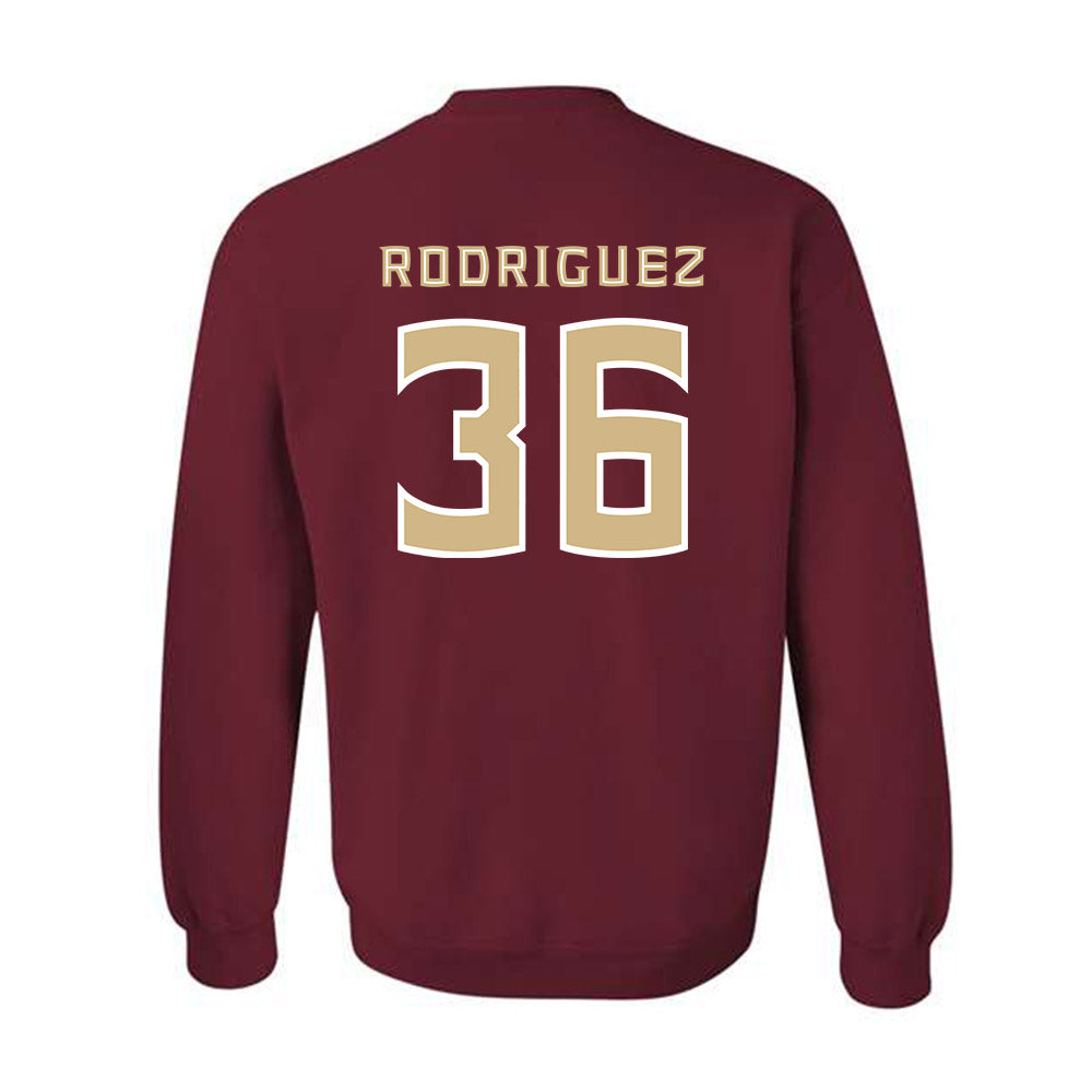 FSU - NCAA Baseball : Mookie Rodriguez - Replica Shersey Crewneck Sweatshirt-1