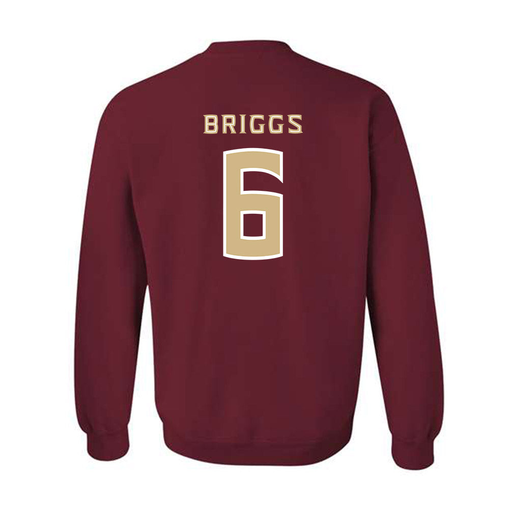FSU - NCAA Football : Dennis Briggs - Replica Shersey Crewneck Sweatshirt-1