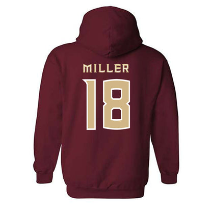 FSU - NCAA Women's Lacrosse : Ellie Miller - Replica Shersey Hooded Sweatshirt-1