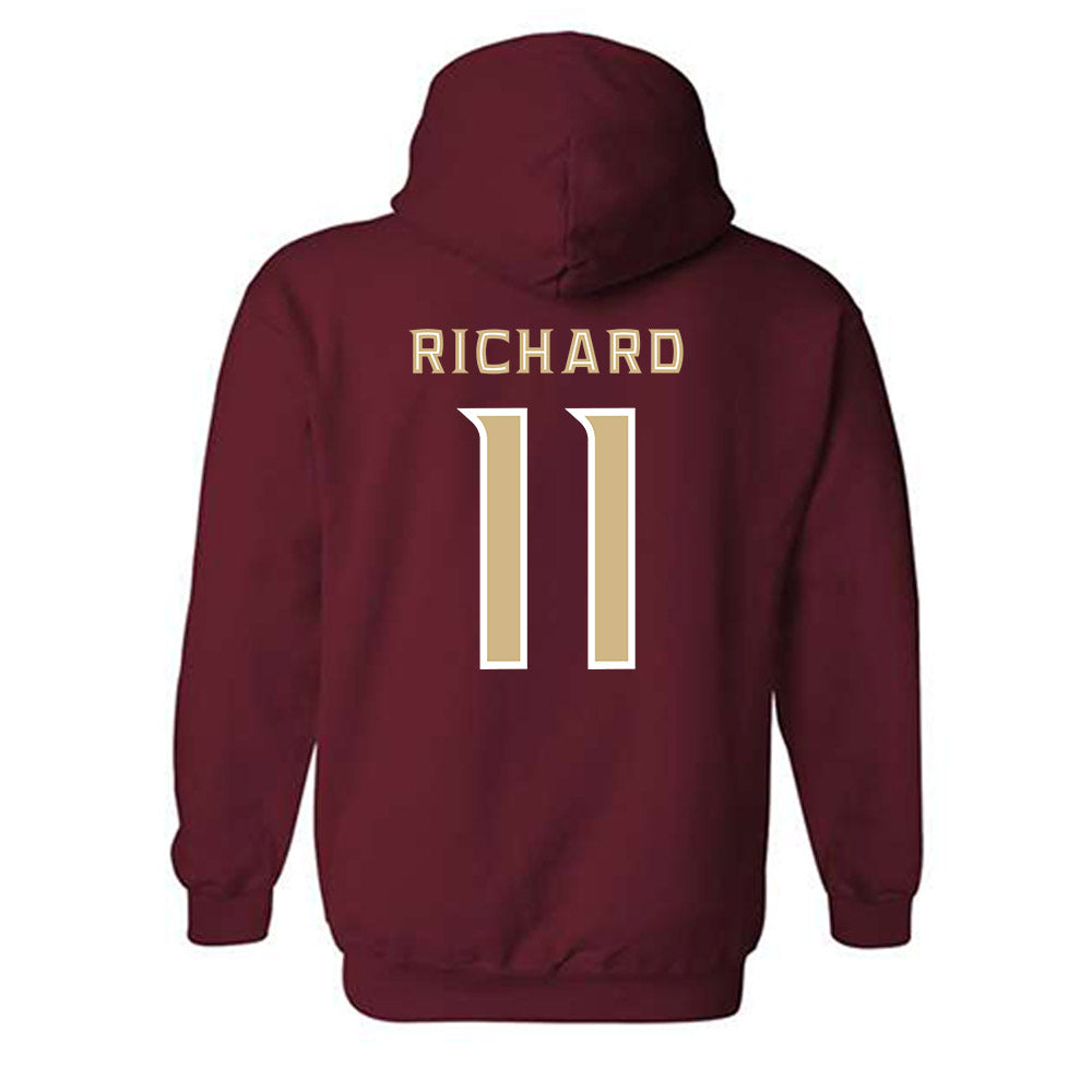 FSU - NCAA Football : Cj Richard - Replica Shersey Hooded Sweatshirt-1