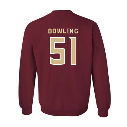 FSU - NCAA Football : Paul Bowling - Replica Shersey Crewneck Sweatshirt-1