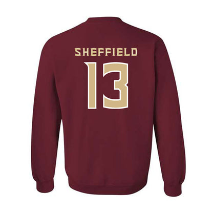 FSU - NCAA Baseball : Noah Sheffield - Replica Shersey Crewneck Sweatshirt-1