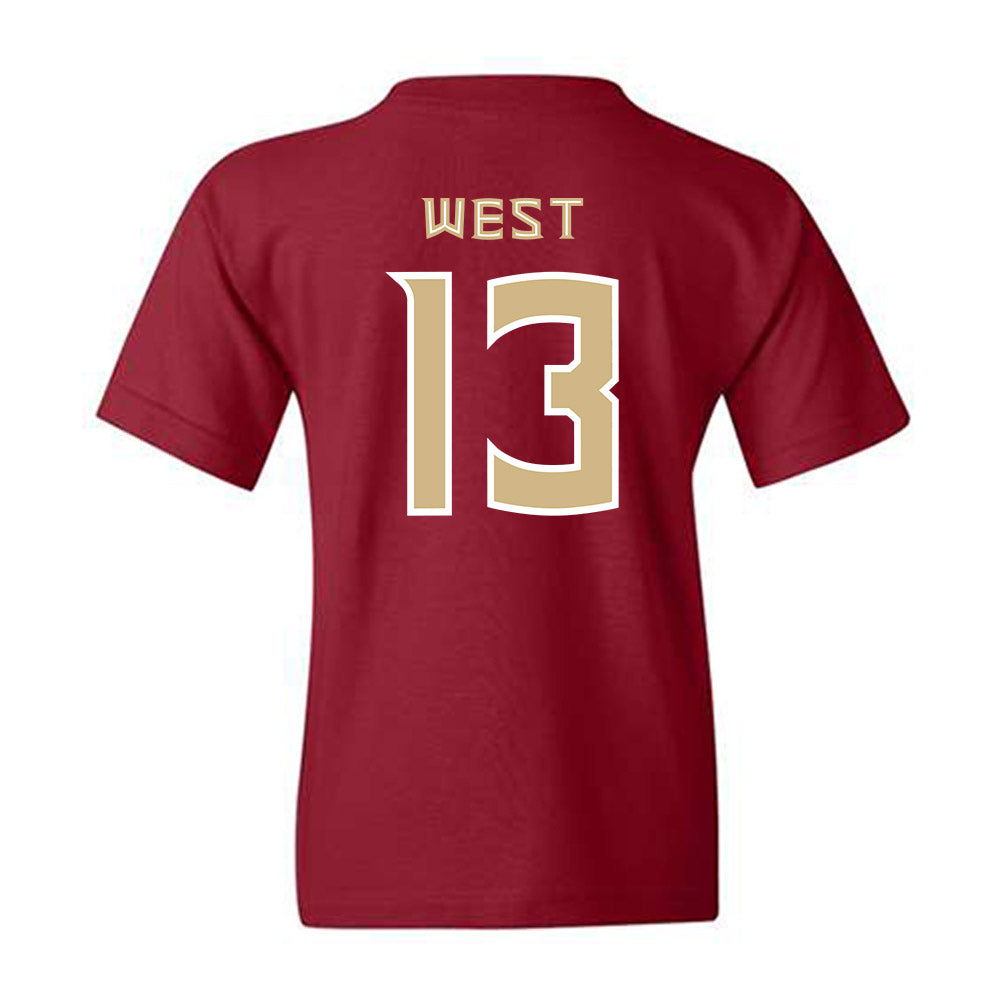 FSU - NCAA Women's Lacrosse : Peyton West - Replica Shersey Youth T-Shirt-1