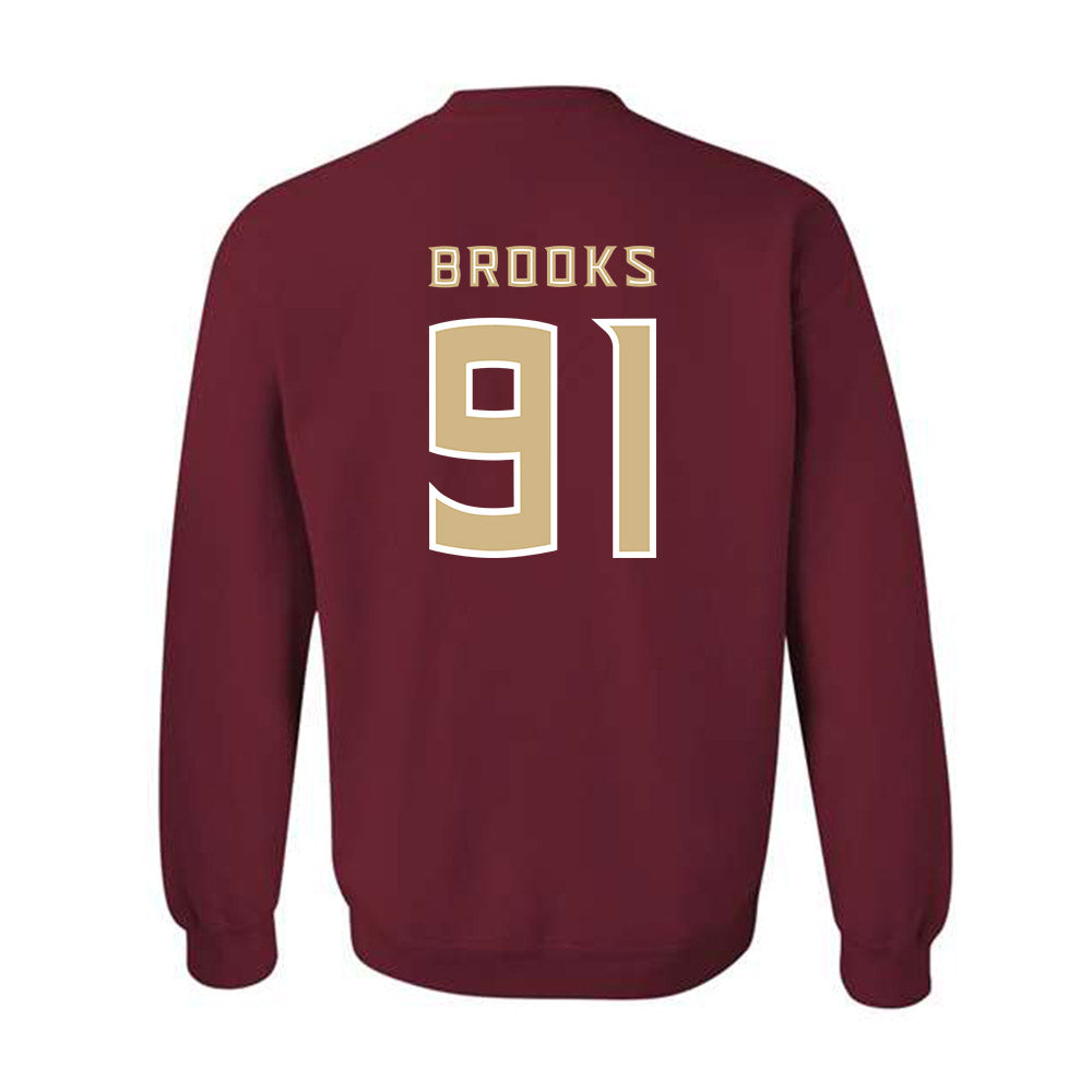 FSU - NCAA Football : Cam Brooks - Replica Shersey Crewneck Sweatshirt-1