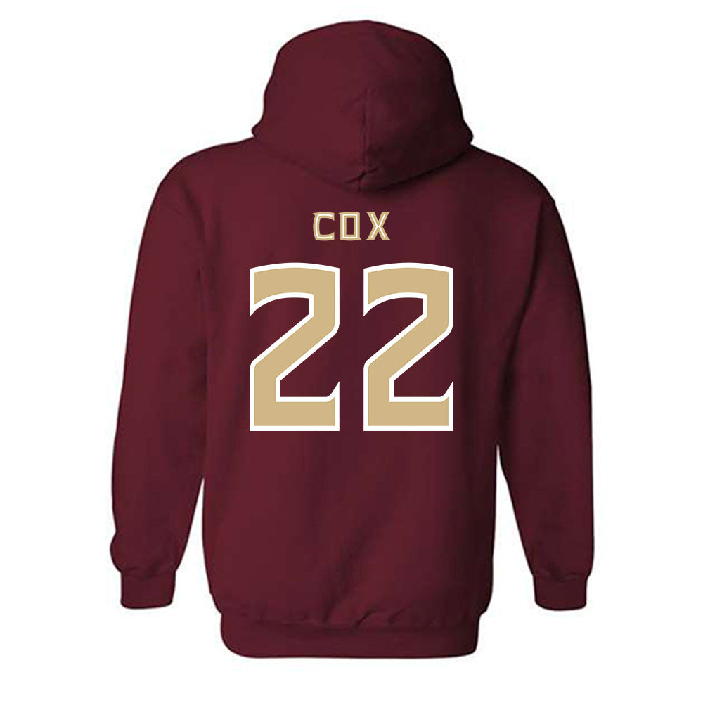 FSU - NCAA Women's Lacrosse : Charlise Cox - Replica Shersey Hooded Sweatshirt-1