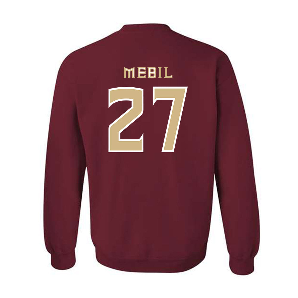 FSU - NCAA Baseball : Kevin Mebil - Replica Shersey Crewneck Sweatshirt-1