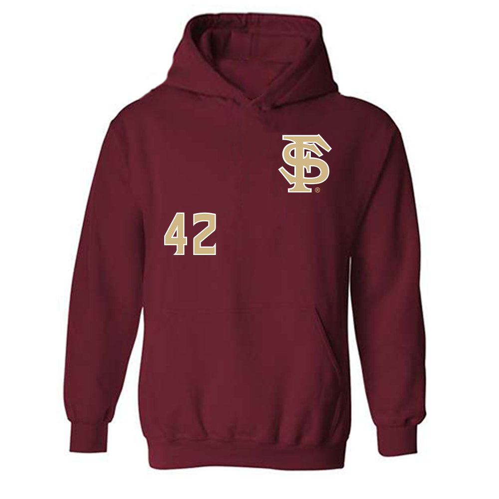 FSU - NCAA Baseball : Jake Echols - Replica Shersey Hooded Sweatshirt-0
