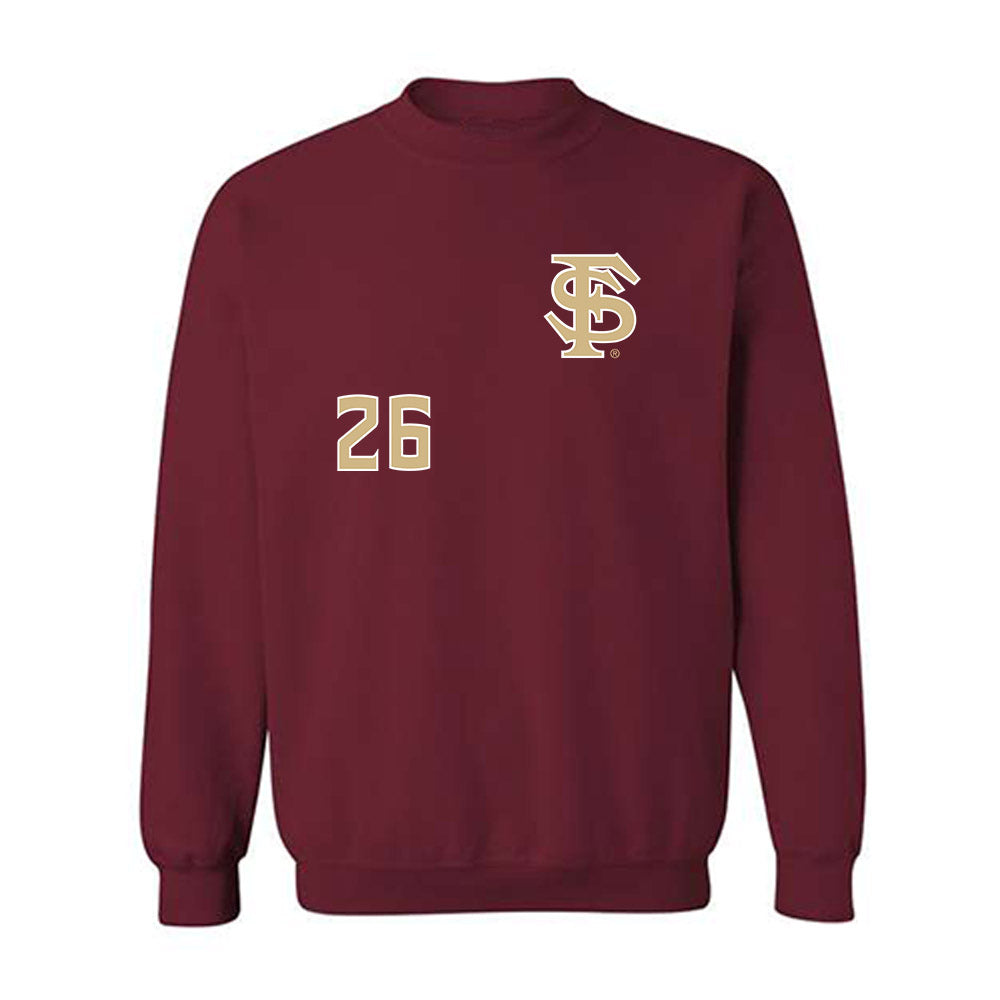 FSU - NCAA Women's Soccer : Samantha Erbach - Replica Shersey Crewneck Sweatshirt-0