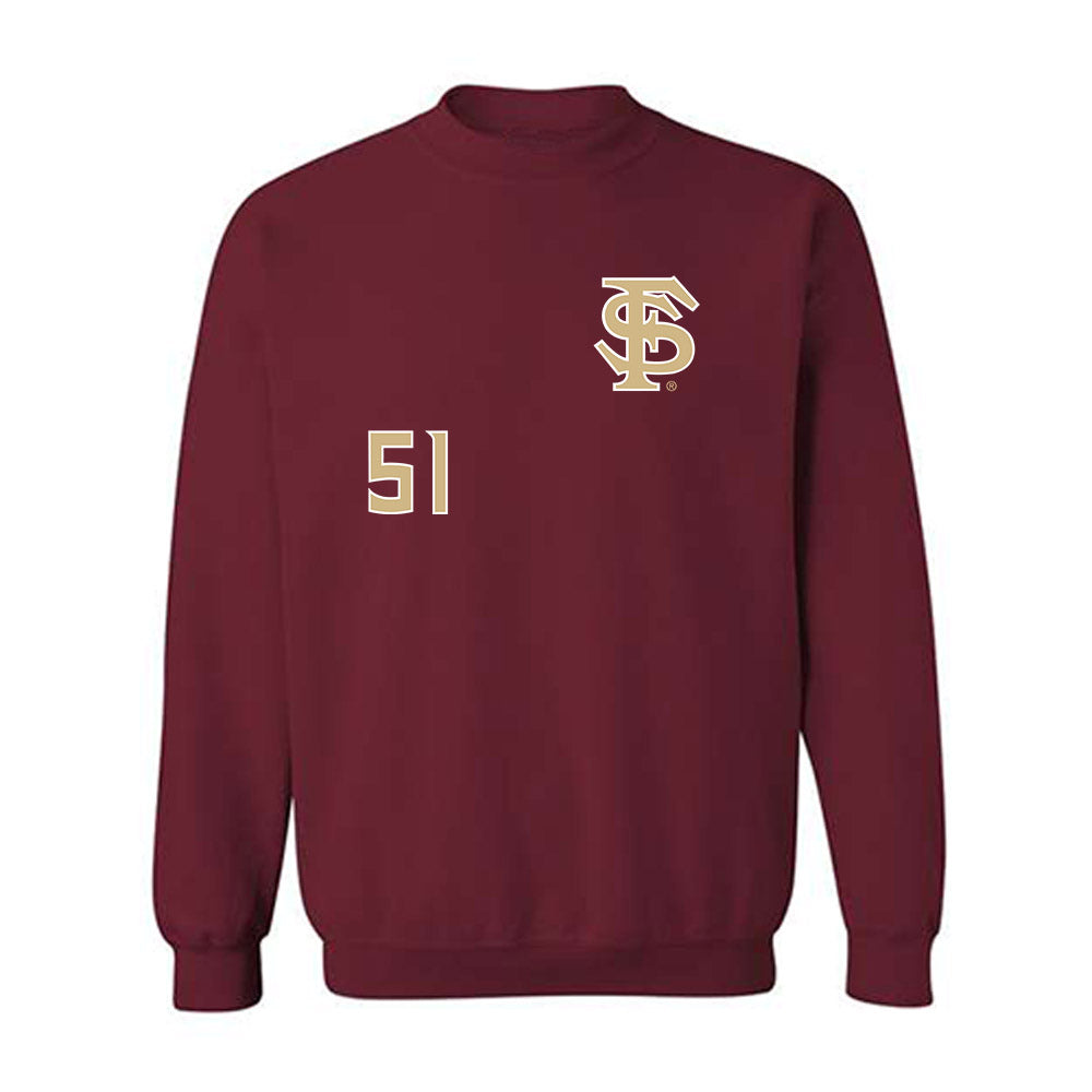 FSU - NCAA Football : Paul Bowling - Replica Shersey Crewneck Sweatshirt-0