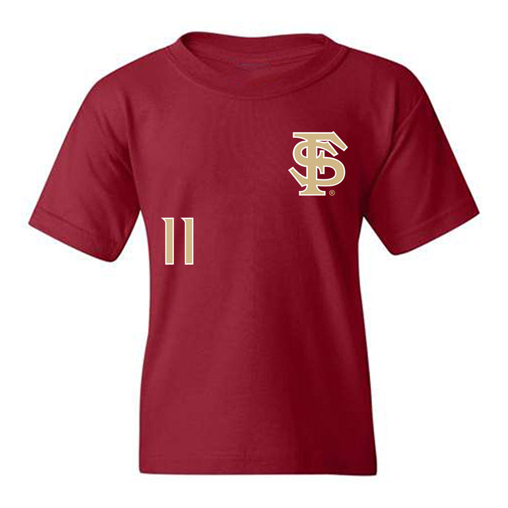 FSU - NCAA Women's Lacrosse : Danica King - Replica Shersey Youth T-Shirt-0